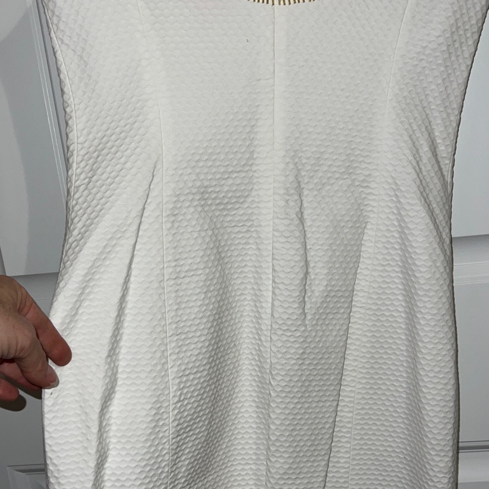 Lilly Pulitzer Janice Shift Dress -Resort White! Bridal, Engagement Party - Sz 2 - Picture 7 of 13